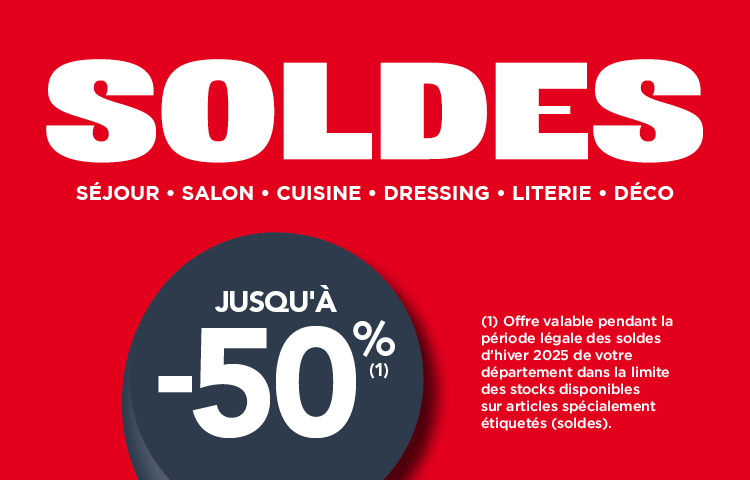 Atlas Home : Opération Soldes d'hiver : jusqu'à -50%